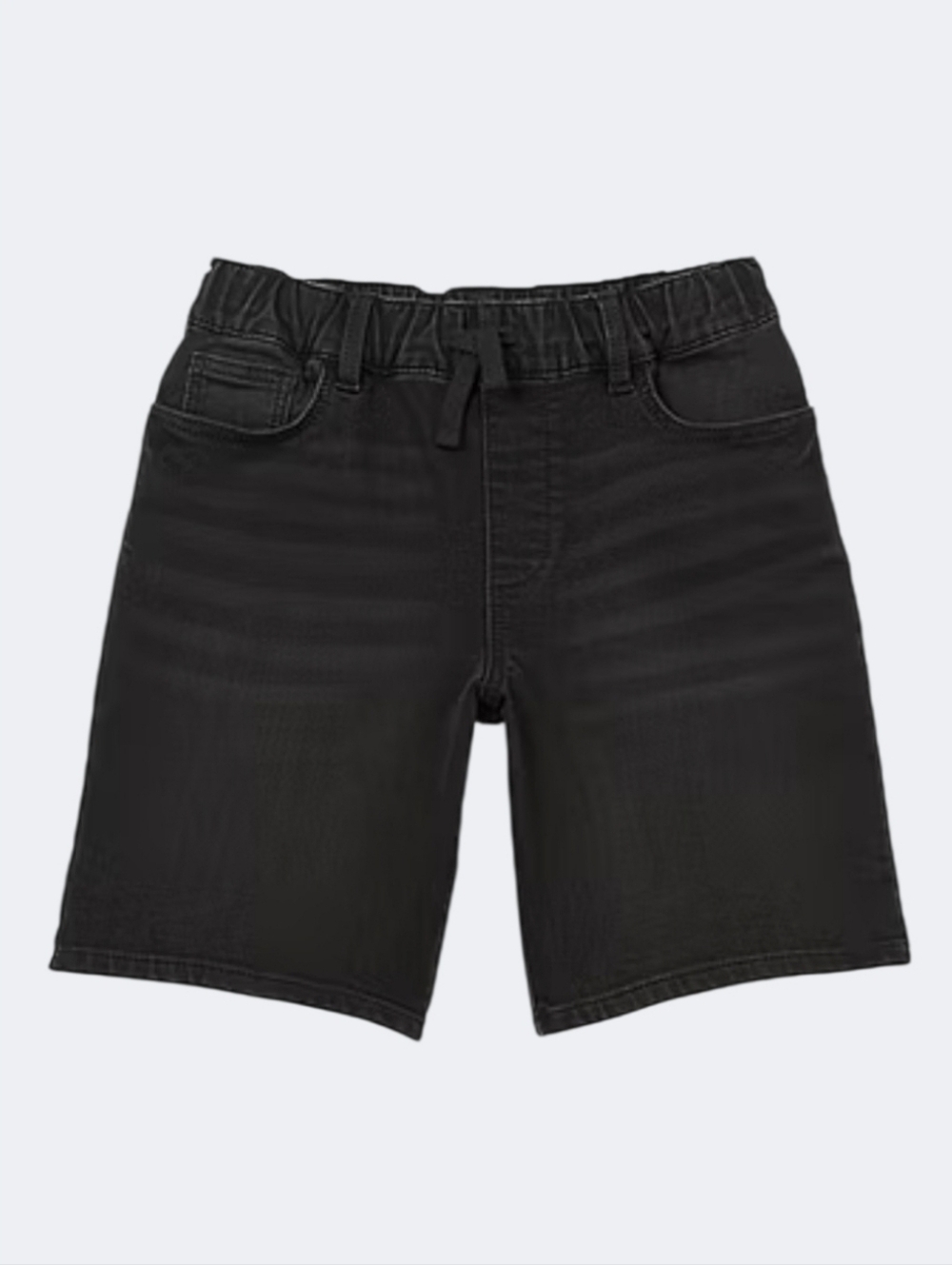 NWT thereabouts Boys Black Acid Wash Drawstring Jean Shorts